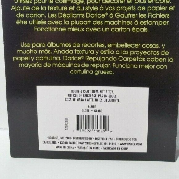 Darice Embossing Folder Flower Globe Scrapbook Paper Crafts Card Making - Picture 5 of 6